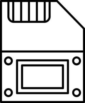 Sd Card Icon Memory Storage Data vector