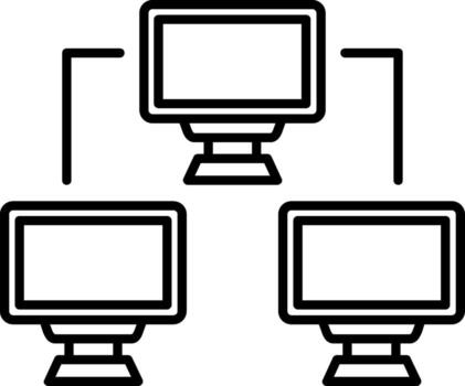 red icono conexión web Internet vector