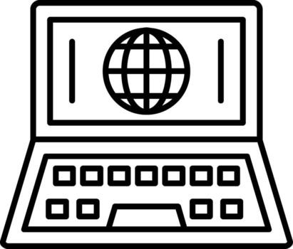Internet Icon Web Network Global vector