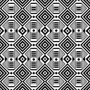 Complex geometric pattern with layered diamonds and lines on a white background illustration vector