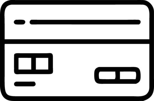 ilustración de un rectangular tarjeta con redondeado rincones y detalles en eso vector