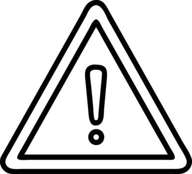 Download image of a warning sign triangle with exclamation mark for free use vector