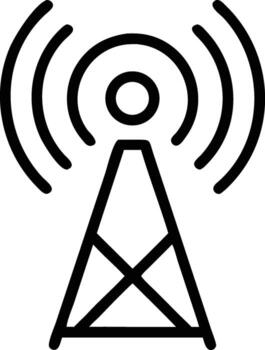 antena torre icono ilustración para inalámbrico comunicación y transmitir utilizar vector