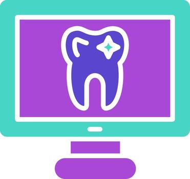 monitor paisaje lineal pantalla monitor computadora vector