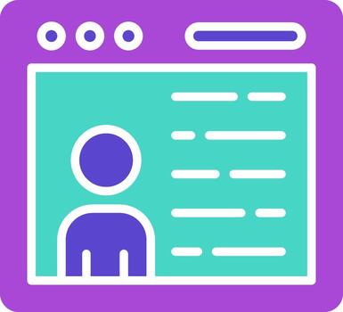 User Interface two color icon ui design screen vector