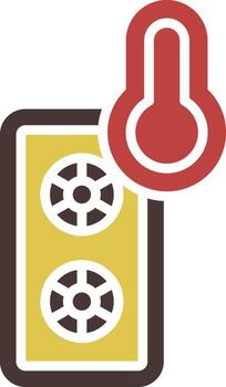 Pc Tower LineScape computer case desktop vector