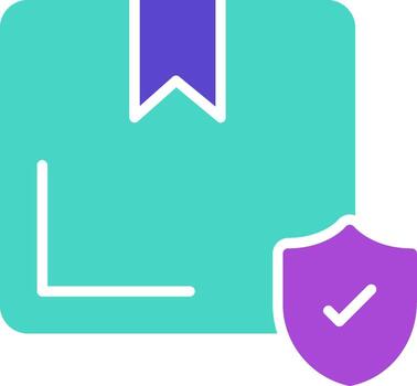 Protected two color icon secure safe lock vector