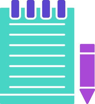 Notes three use icon writing paper document vector