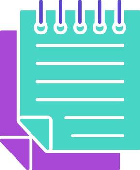 Sticky Notes two color icon Note Memo Post It vector