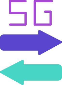 High speed two color icon fast quick speed vector