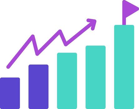 Career Path two color icon job progress work vector