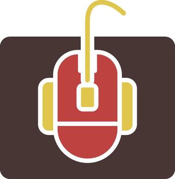 ratón almohadilla Tres utilizar icono estera computadora ratón vector