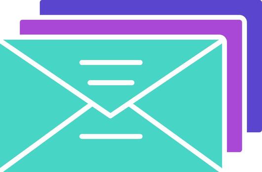 correo Tres utilizar icono correo electrónico mensaje bandeja de entrada vector