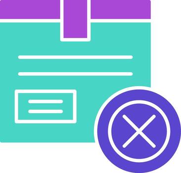 Cancel two color icon stop delete remove vector