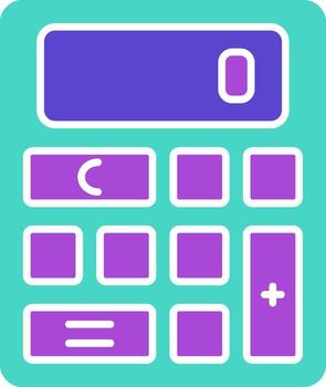 Calculate three use icon math numbers calculator vector