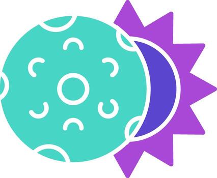 Eclipse three use icon solar lunar shadow vector