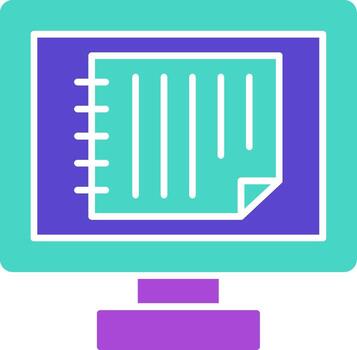 Online Notes three use icon Web Notes Cloud vector