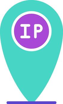 Ip Address three use icon three use icon network location vector