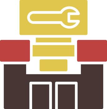 hardware dos color icono computadora tecnología componentes vector