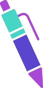 bolígrafo dos color icono escribir herramienta tinta vector