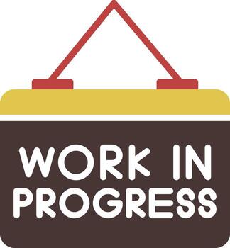 Work In Progress dark icons wip loading tasks vector