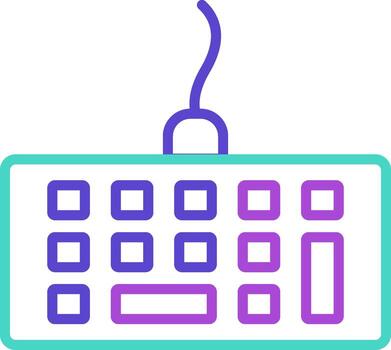 computadora teclado mínimo estilo Artifex mecanografía entrada hardware vector