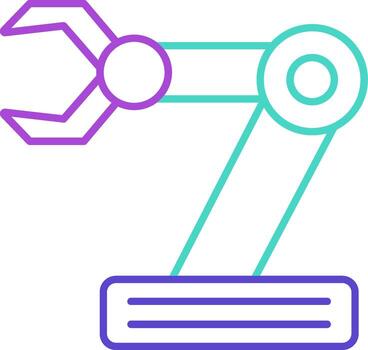 Robot Arm Minimal style Artifex automation machine factory vector