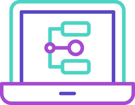 Workflow Minimal style Artifex process tasks flow vector