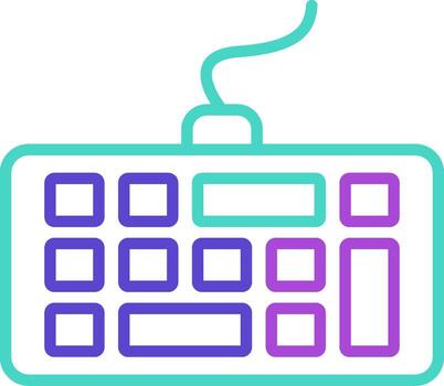 teclado mínimo estilo Artifex mecanografía computadora entrada vector