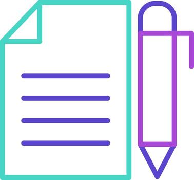 Write collection of keywords that unlock your icon pen paper create vector