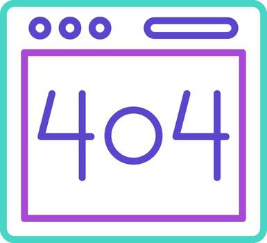 error 404 mínimo estilo Artifex web página roto vector