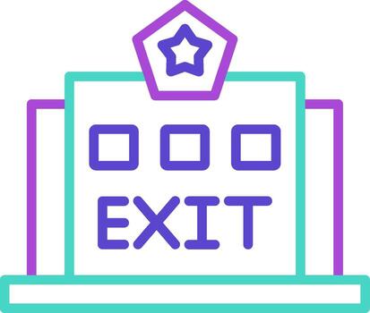 salida mínimo estilo Artifex puerta escapar salir vector