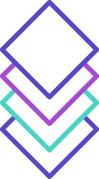 Layer Minimal style Artifex design stack art vector