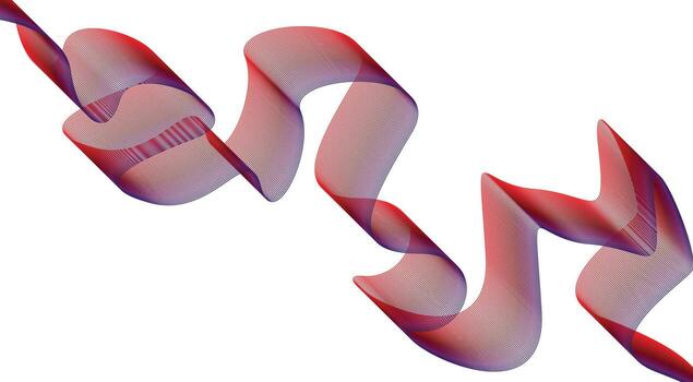 Wavy Blend Curved Lines Design Colorful Gradient Background Abstract Illustration vector