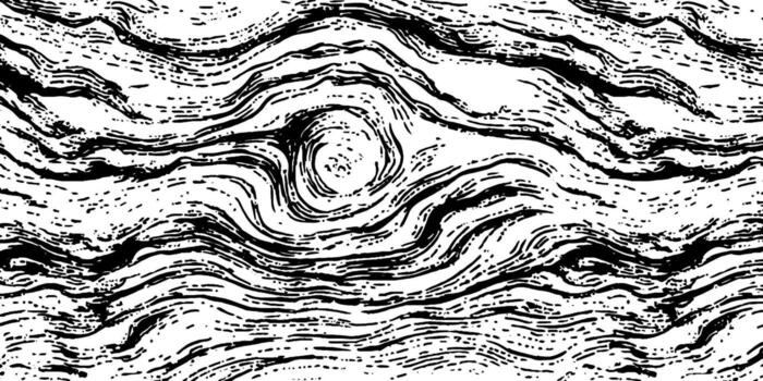 A black and white abstract pattern with waves vector