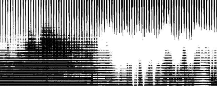 Black and white abstract background with lines vector