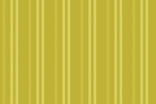 Wealth stripe fabric background, fancy vertical textile pattern. Pure texture seamless lines in yellow color. vector