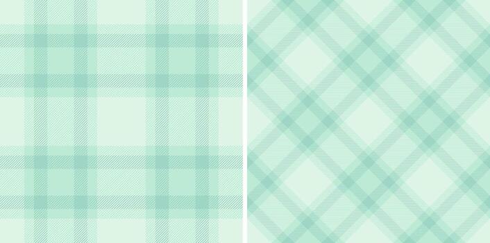 Check background of plaid fabric textile with a texture pattern tartan seamless. Set in winter colors. Pillow arrangement on bed. vector