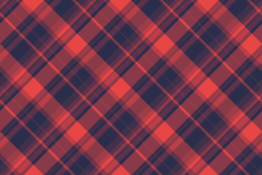 Classic plaid pattern in red and navy. Seamless tartan texture for backgrounds, textiles, or apparel. Versatile for festive designs and warm, cozy vibes. vector