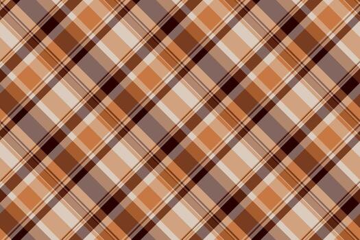 calentar tartán modelo en sombras de marrón, broncearse, y crema. ideal para antecedentes, textiles, o un rústico diseño acento. un sin costura, clásico, y versátil textura. vector