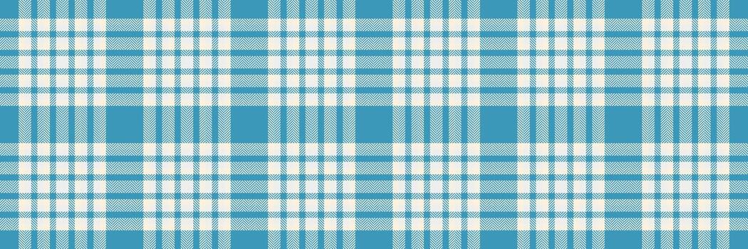 Seamless teal and cream plaid pattern. Perfect for textile design, website backgrounds, or crafting projects. This simple yet elegant design evokes a feeling of calm and order. vector