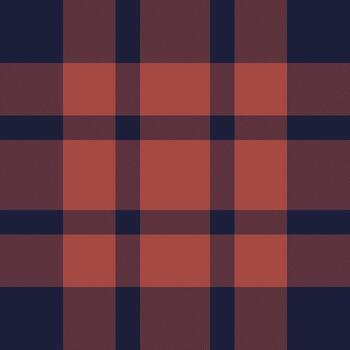 Classical textile seamless, filigree fabric pattern background. Genuine check tartan texture plaid in dark and red colors. vector