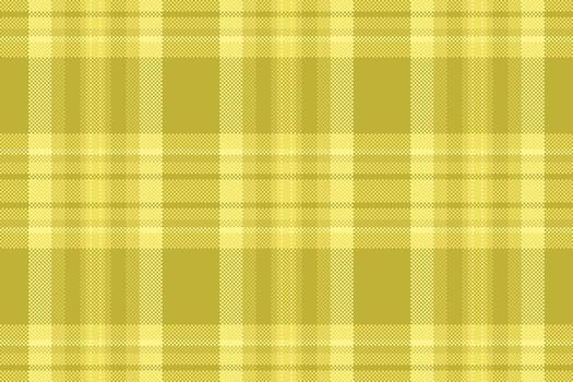 Surface seamless plaid , drapery fabric textile texture. Checker background pattern tartan check in yellow color. vector