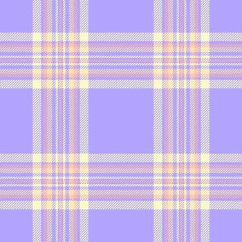 Fluffy fabric texture pattern, amazing tartan textile . Display seamless background plaid check in indigo and lemon chiffon colors. vector