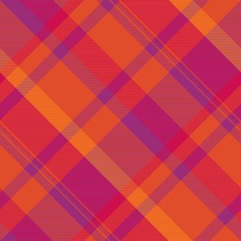 Warmtoned plaid pattern. A vibrant, seamless textile design with intersecting lines creating a checkered effect. Ideal for backgrounds, textures, or design elements. vector