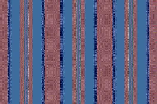 Classic striped textile pattern. Versatile backdrop in blue and brownishred hues. Ideal for fabric design, backgrounds, and creative projects needing a textured look. vector