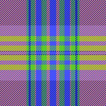 Vibrant pixelated tartan pattern with bold colors. Perfect for backgrounds, textiles, or adding a retro, textured touch. Use for designs requiring a lively, geometric element. vector