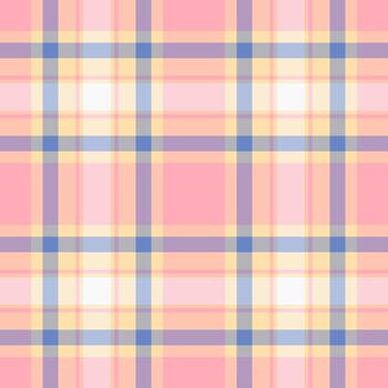 Pastel plaid pattern. Seamless checkered design ideal for backgrounds, textiles, or playful designs. Creates a soft, calming, and decorative effect. vector