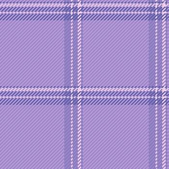 Grungy background fabric texture, scrap seamless tartan . Couch textile pattern check plaid in light and violet colors. vector