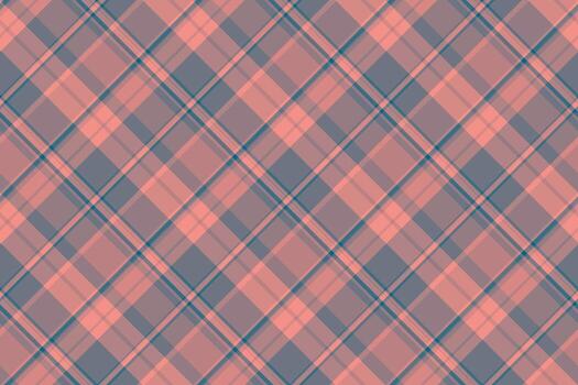 Pixel check textile , creation seamless fabric background. Soft plaid tartan texture pattern in pastel and red colors. vector